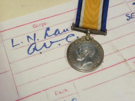 WW1 British War Medal to Bullough North Lancs Reg later AVC