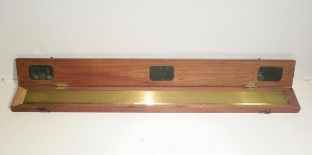 Very Large Late Victorian Brass Scale rule – Troughton & Simms