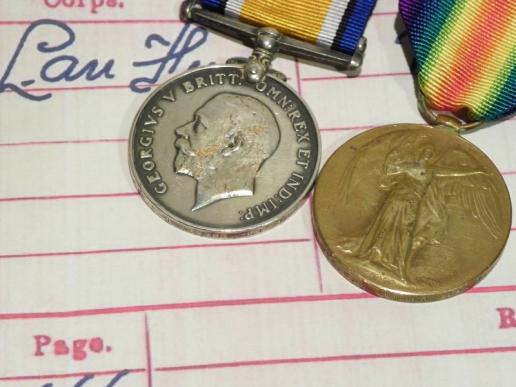 WW1 Medal Pair to Sumner Lancashire Fusiliers