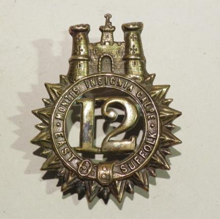 Victorian 12th Regiment (East Suffolk Reg) Glengarry Badge.