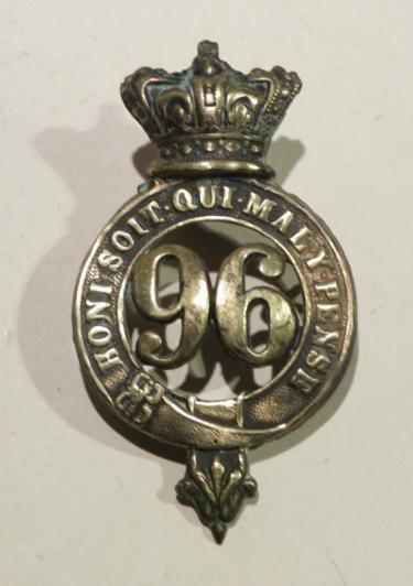 Victorian 96th Regiment (2nd Manchester Reg) Glengarry Badge.