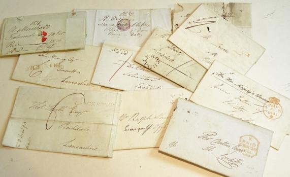 Group of Eleven Georgian to Victorian Hand Written Letters
