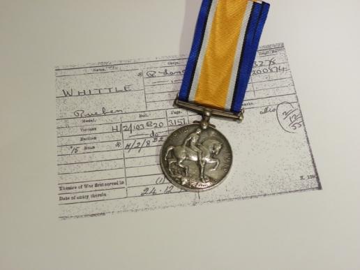 WW1 British War Medal – R. Whittle Royal Lancashire Regiment