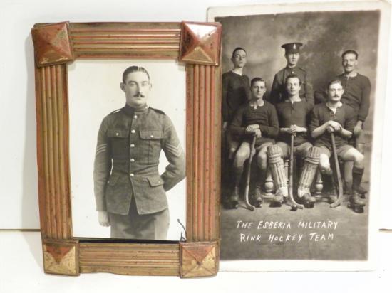 Two WW1 Photographs – The Esbekia Military Rink Hockey Team