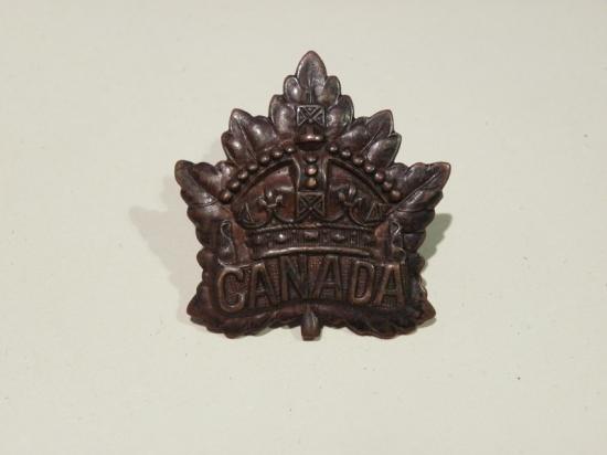 WW1 Era Canadian Expeditionary Force Cap Badge.