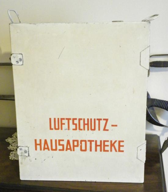 WW2 German Luftschutz Medicine Cabinet.