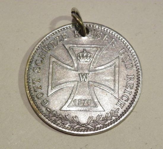 Franco-Prussian War Era Dated 1870 Silver Medallion