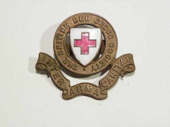 WW1 Era British Red Cross Society Cap Badge