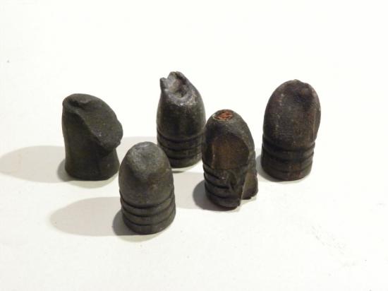 Five British 1866 .577 Snider–Enfield Projectiles (3)