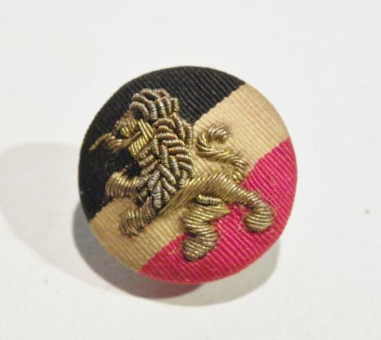 Rare WW1 German Cloth and Gold Bullion Lion Button