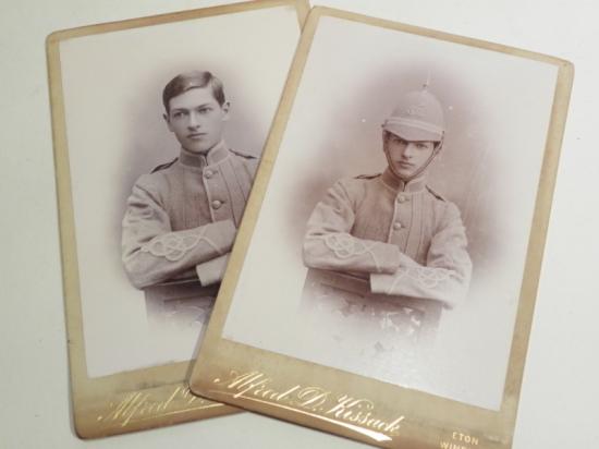 2 Portrait Photos Berkshire Volunteer Rifle Corps.