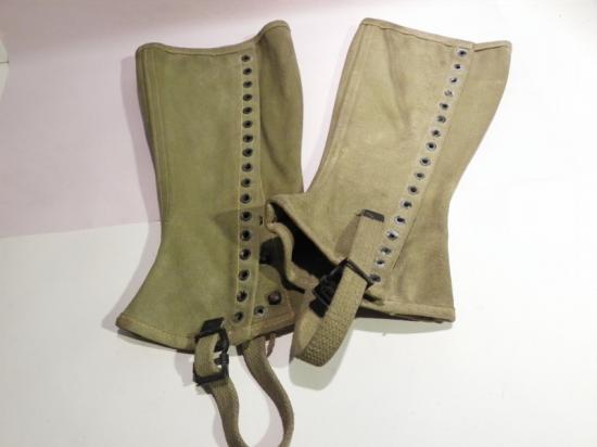 Pair WW2 M38 American Marine Corps Gaiters.