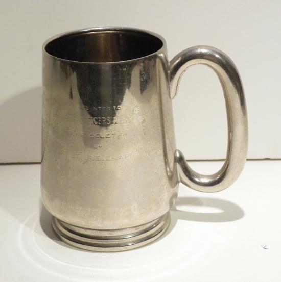 White Metal RAF Seletar (Singapore) Tankard to Flight Lietenant