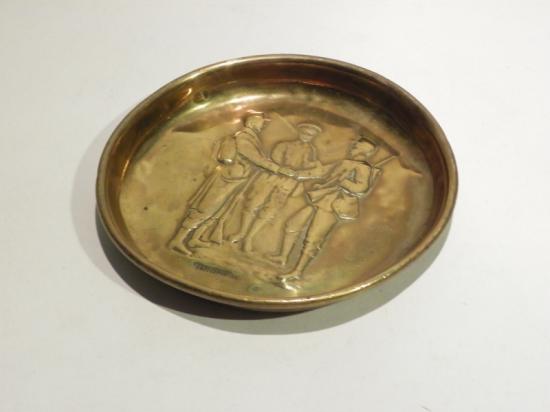 WW1 Era Allies Brass Tray