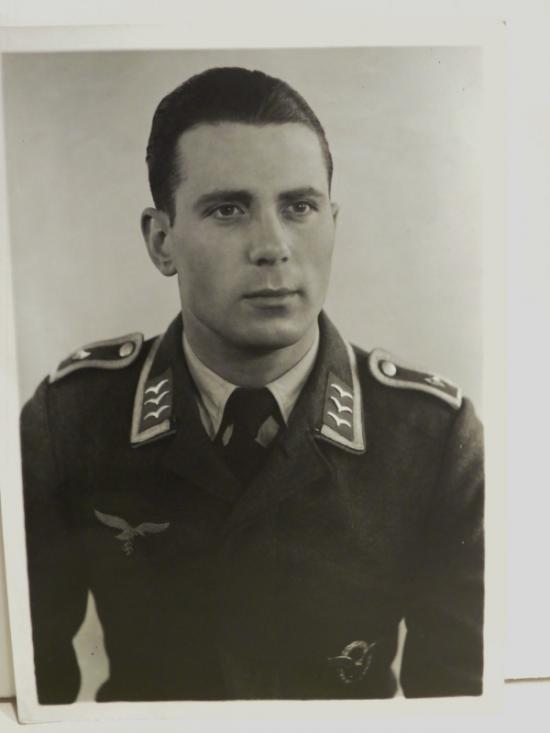 WW2 German Portrait Photo Young Pilot.