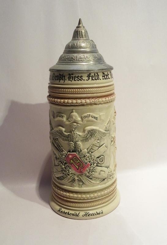 Vintage German Military Stein -2nd Batt Field Artillery Regiment