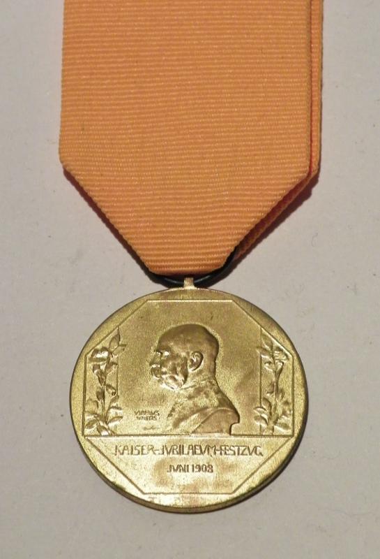 1908 Issue Kaizer Franz Joseph 60 years Jubilee Medal –Rare Variant