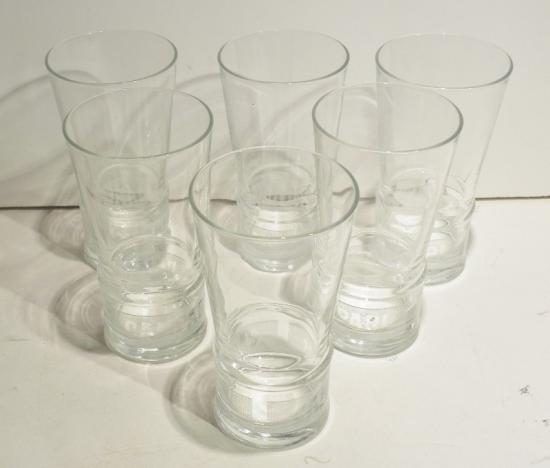 Set of Six Vintage Campari Glasses