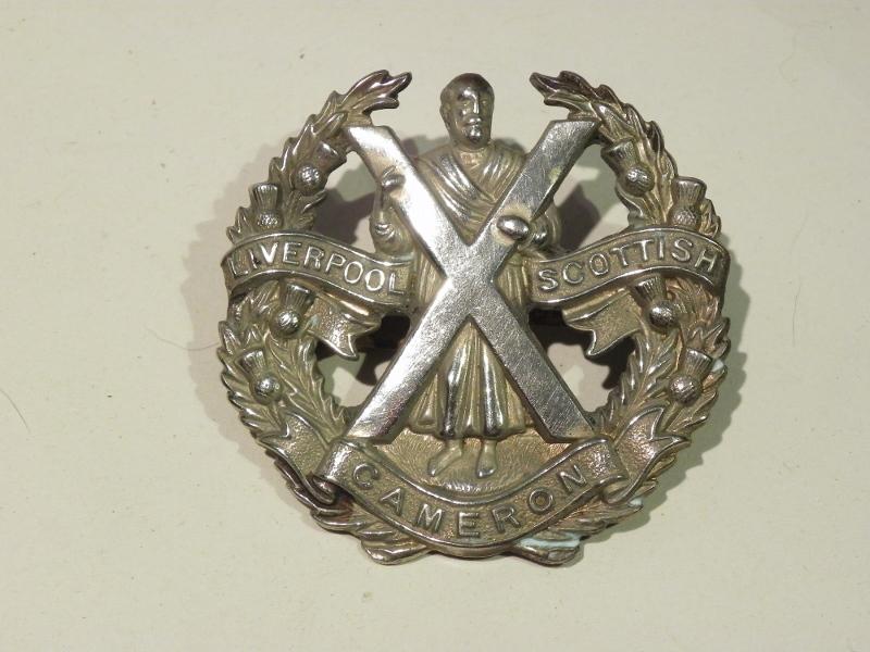 WW2 Era Liverpool Scottish Glengarry Badge.