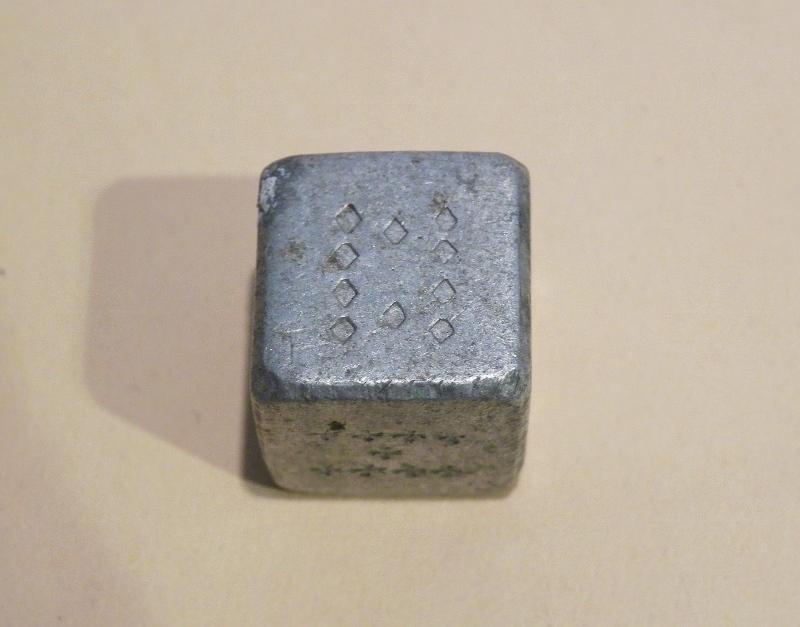 WW2 Era War Art Aluminium Poker Dice