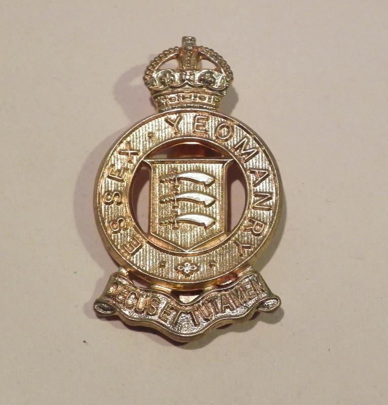 WW2 Era Essex Yeomanry Cap Badge.