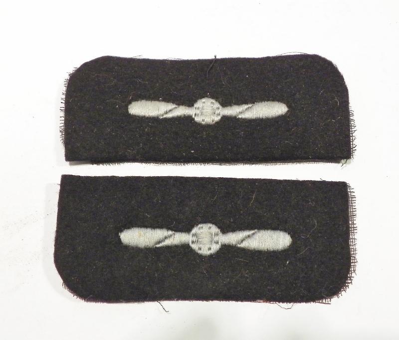 Pair WW2 RAF Leading Aircraftman’s Sleeve Badges.