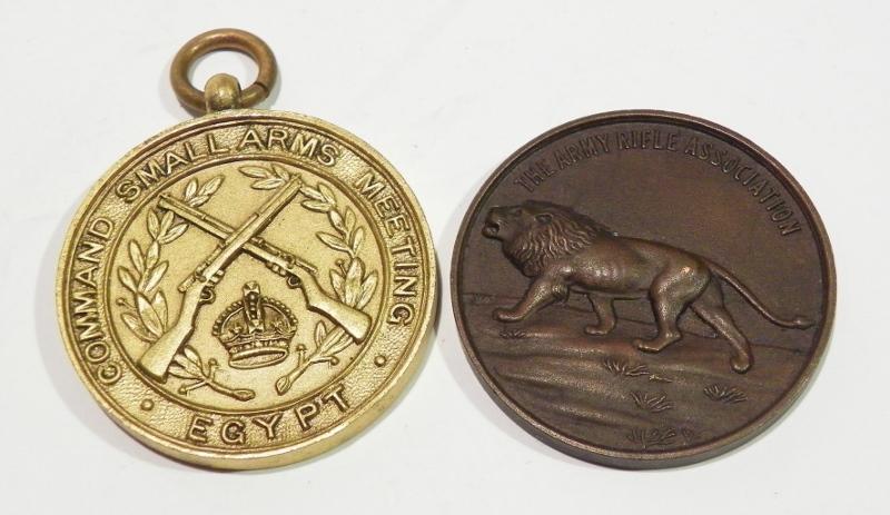 Two WW2 Era Army Shooting Medallions