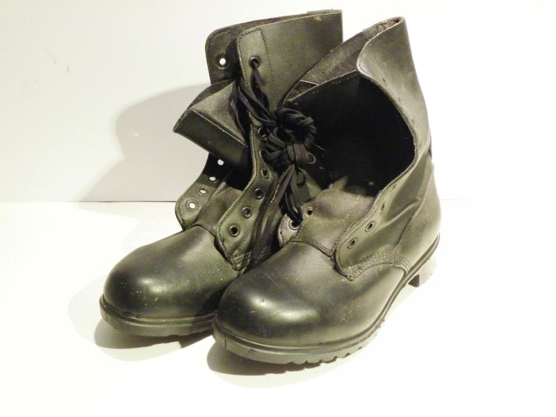 1980’s British Black High Combat Boots.