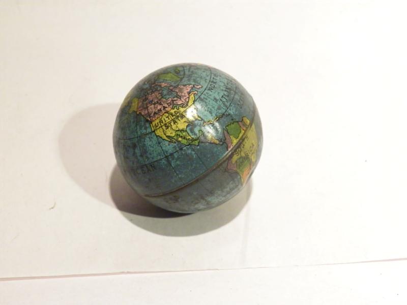 Rare Early 20th Century Pocket Globe.