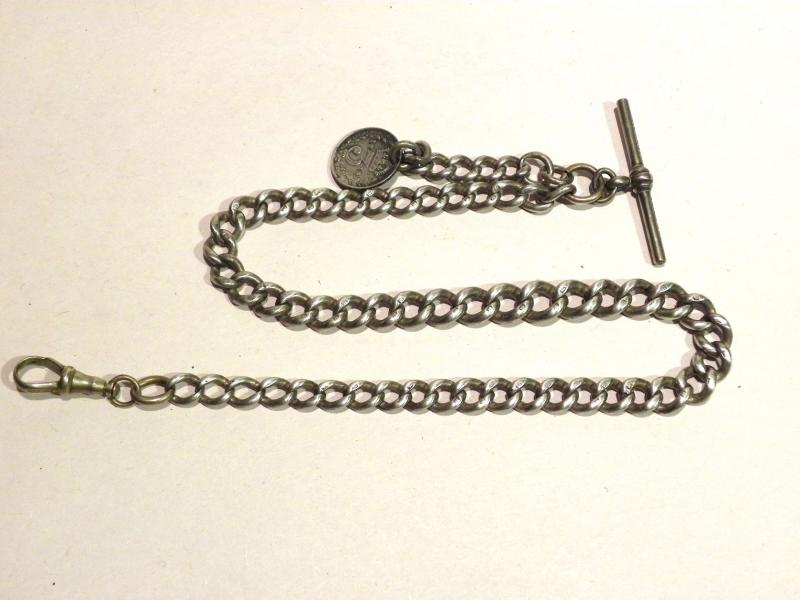 Heavy Gauge Hallmarked Silver Antique Albert Pocket Watch Chain