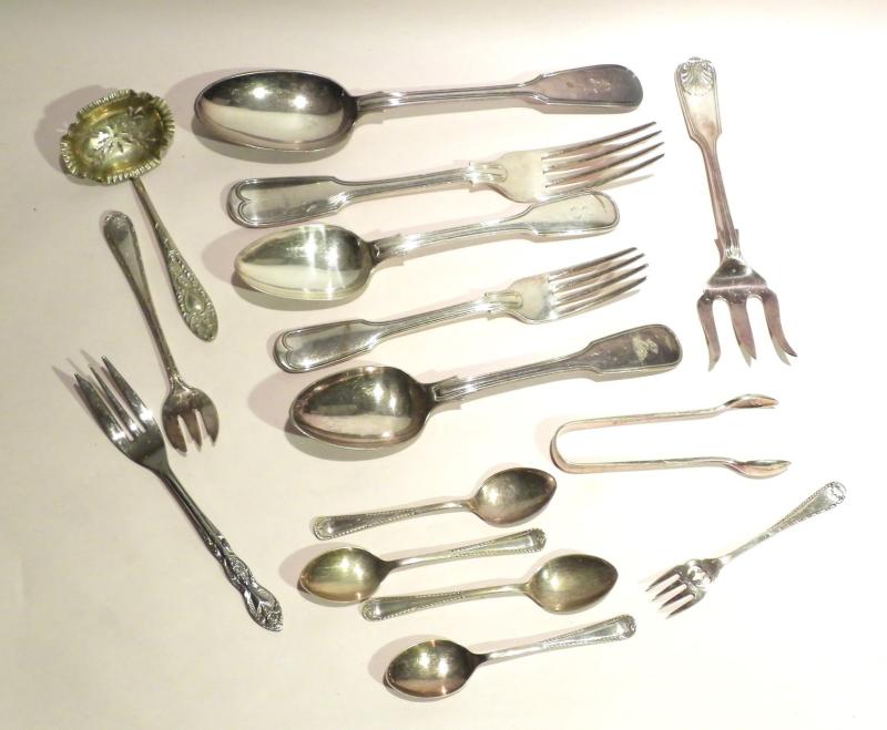 Various 19th Century & Later Silver-Plated Flatware.