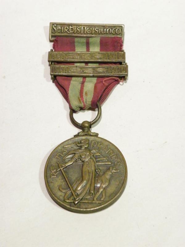 WW2 Irish Emergency Service Medal 1939-46 with Two Bars