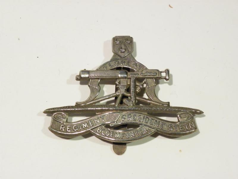 WW2 South African President Steyn Regiment Cap Badge.