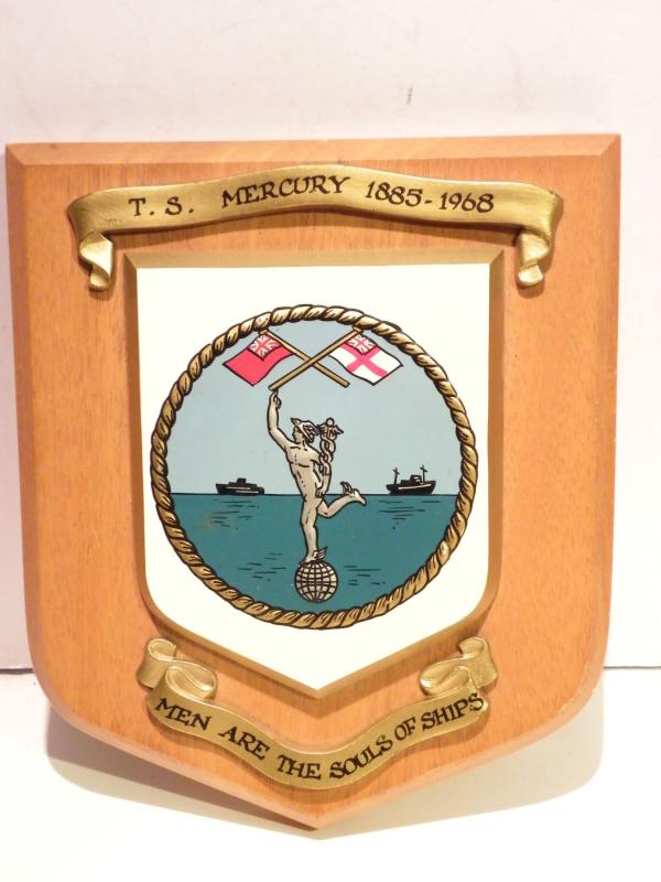 Vintage Wood Shield/Plaque T.S. Mercury