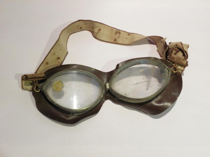 WW2 Era Triplex Lens Flying/Driving Goggles