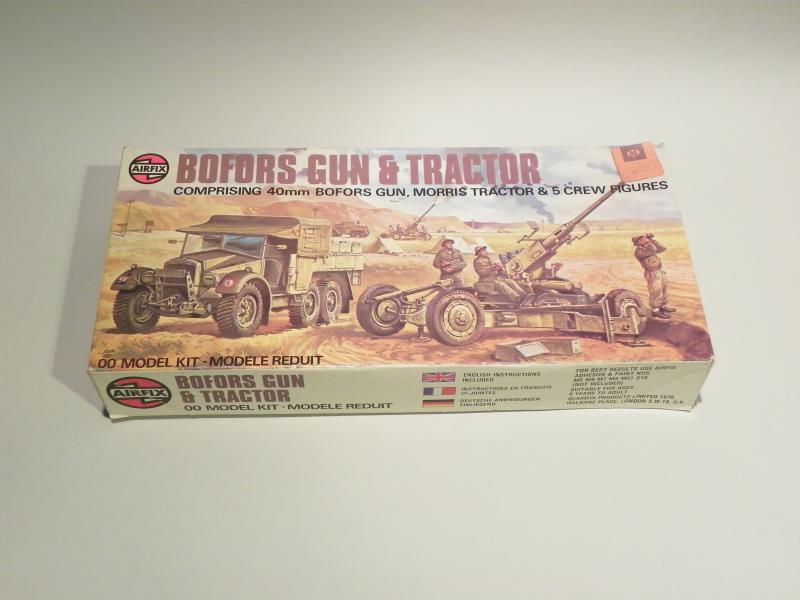 Vintage 1976 Airfix Bofors Gun & Tractor Boxed Model