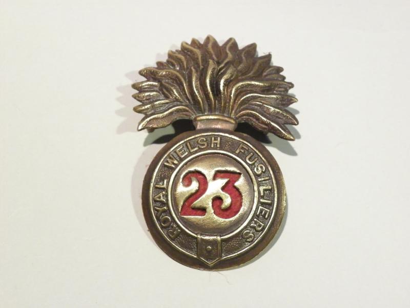 Victorian Royal Welsh Fusiliers Glengarry Badge.