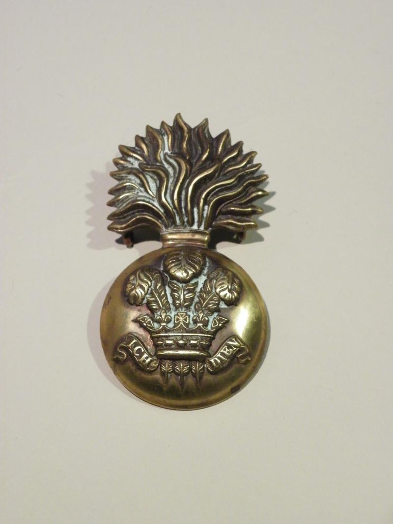 Victorian Royal Welsh Fusiliers Glengarry Badge.