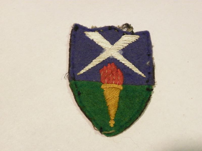 WW2 Southern Command Aldershot District Cloth Patch.