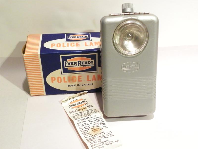 New & Boxed Vintage Ever Ready Police Lamp Torch