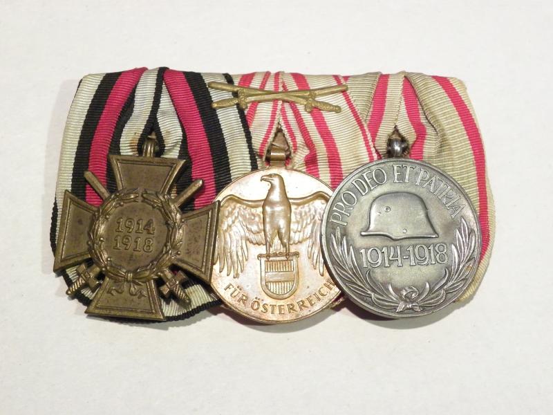 WW1 Austro-Hungarian Veterans Medal Group 3