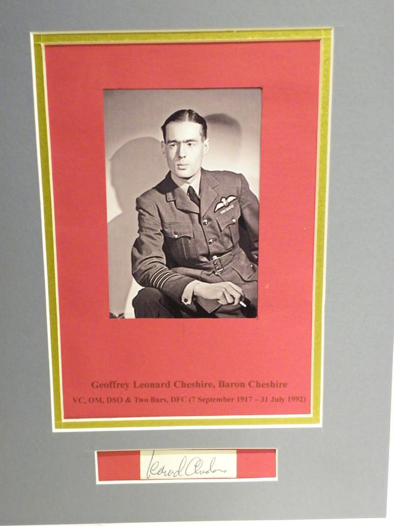 Original Signed Autograph Wing Commander Leonard Cheshire VC