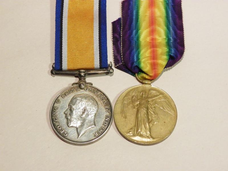 WW1 Medal Pair to Jones Cheshire Regiment.