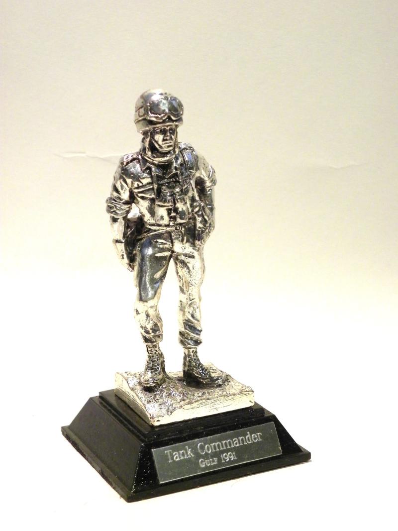 Royal Hampshire Art Foundry Silver Plated Figure – Tank Commander 1991