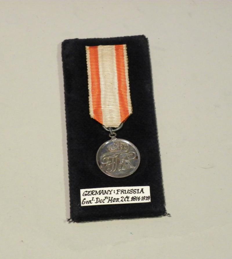 Rare 19th Century Prussian General Medal of Honour Miniature Medal.