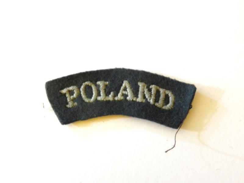 WW2 RAF Poland Shoulder Title.