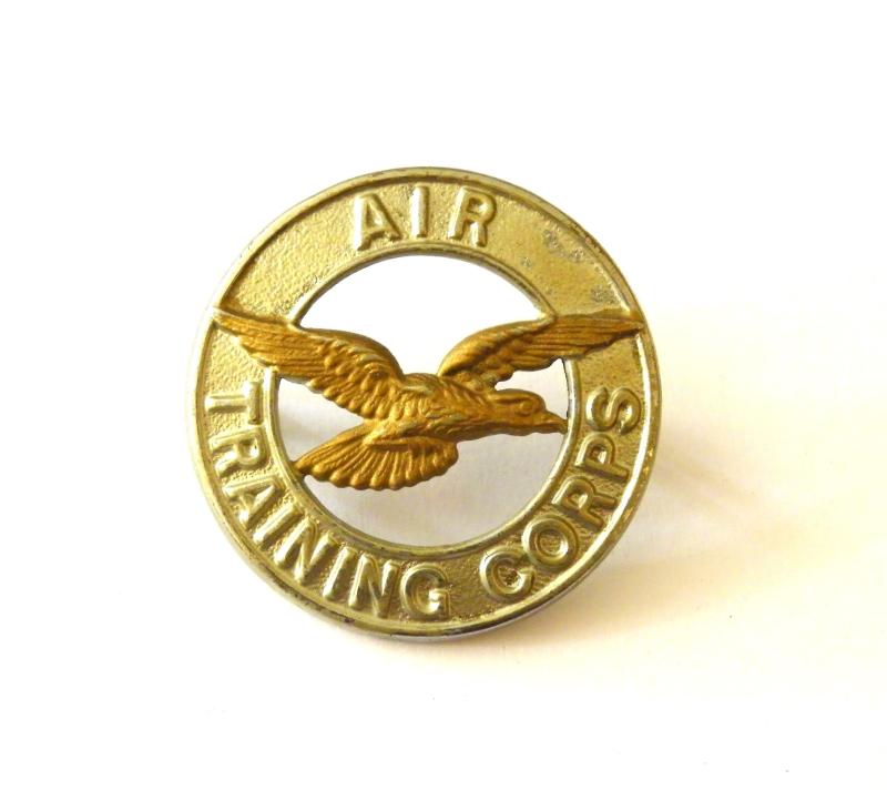 Unusual Air Training Corps Cap Badge.