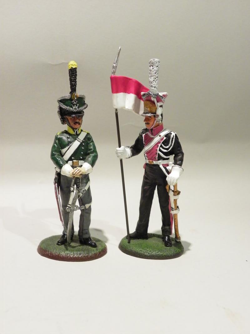 Two Vintage Del Prado Hand Painted Die Cast Figures Belgian & Polish