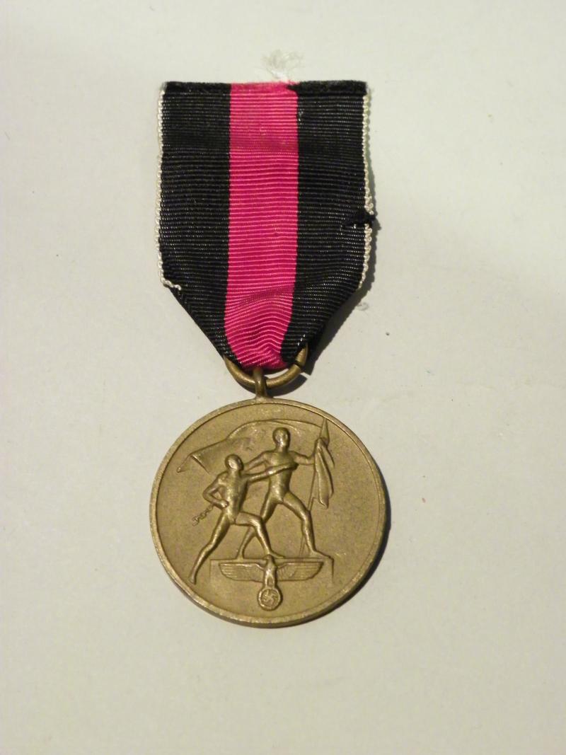 Nazi German 1st October (Sudetenland) Medal