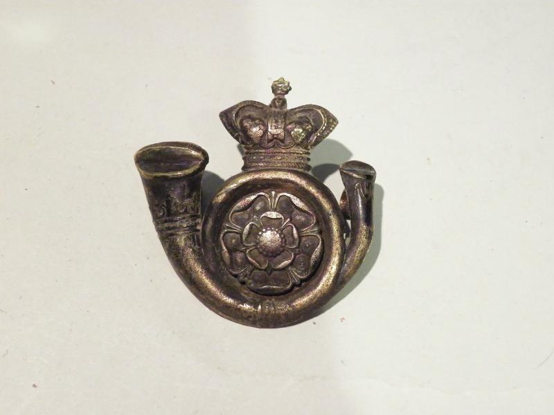 Victorian Kings Own Yorkshire Light Infantry Pagri Badge.